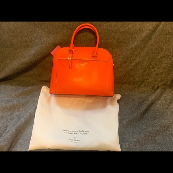Kate Spade Louise Medium Dome Satchel Tamarillo
